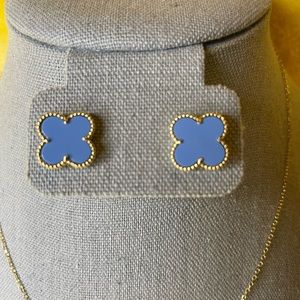 18K real gold earring